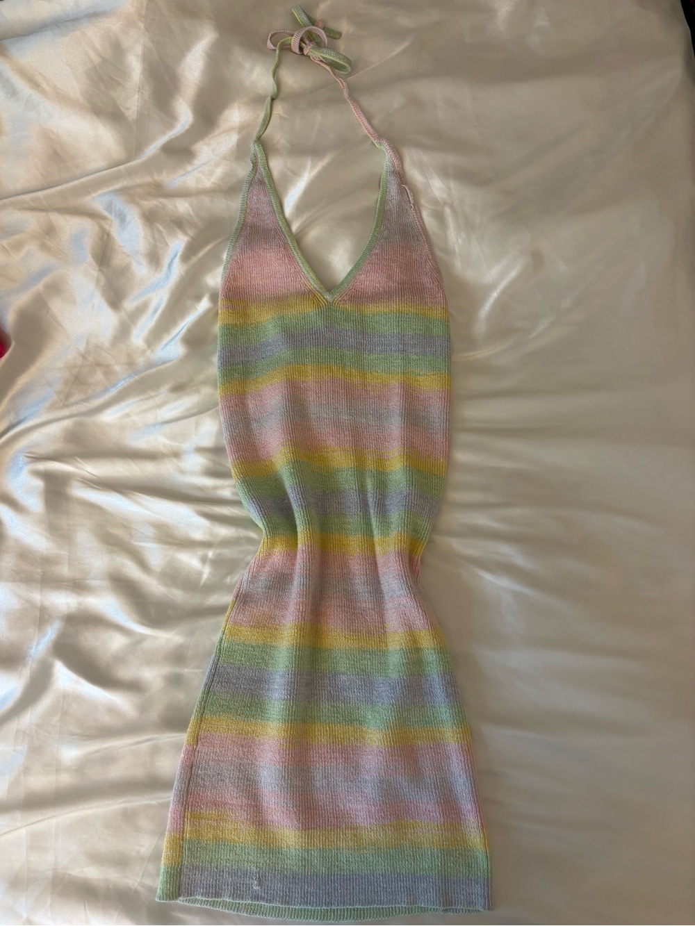 Wild Fable Pastel Rainbow Knit Dress